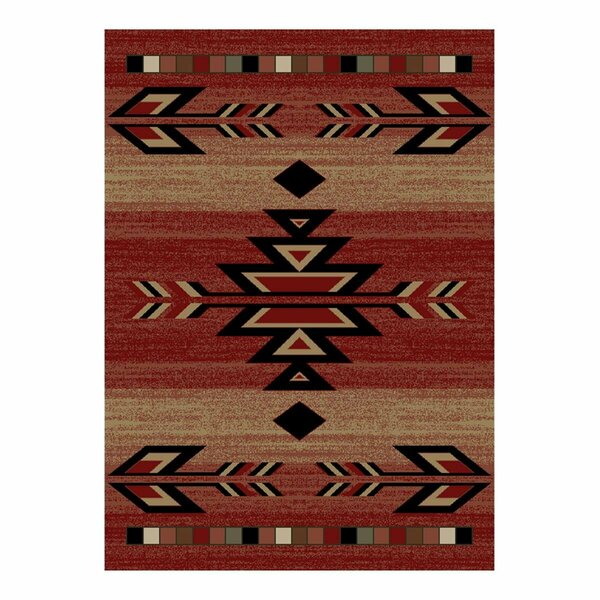Mayberry Rug 2 ft. 3 in. x 7 ft. 7 in. Hearthside Rio Grande Area Rug, Red HS7610 2X8